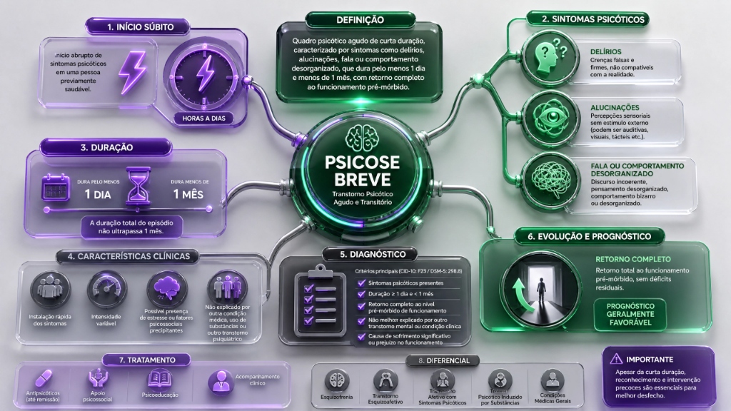 Mapa Mental Psicose Breve
